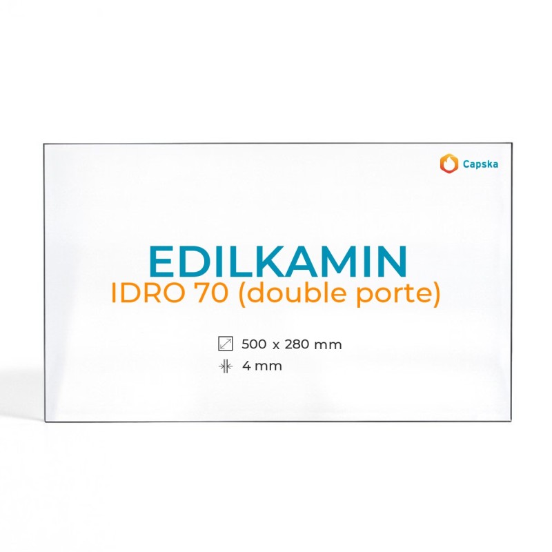 Edilkamin IDRO 70 Double Door Glass Panel