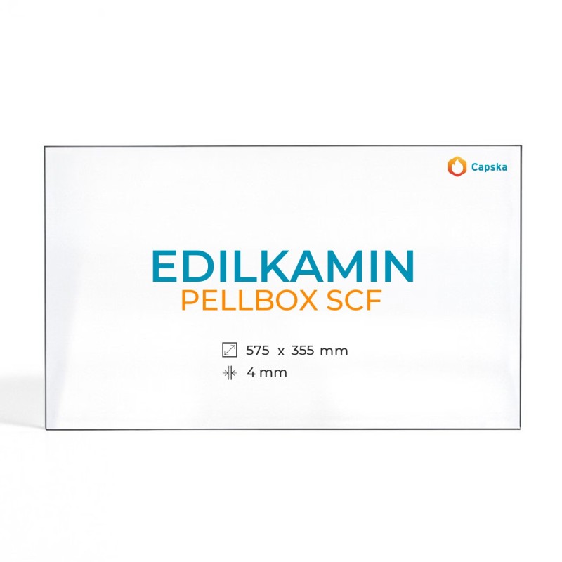 Vitre Edilkamin PELLBOX SCF - Verre Rectangle pour insert