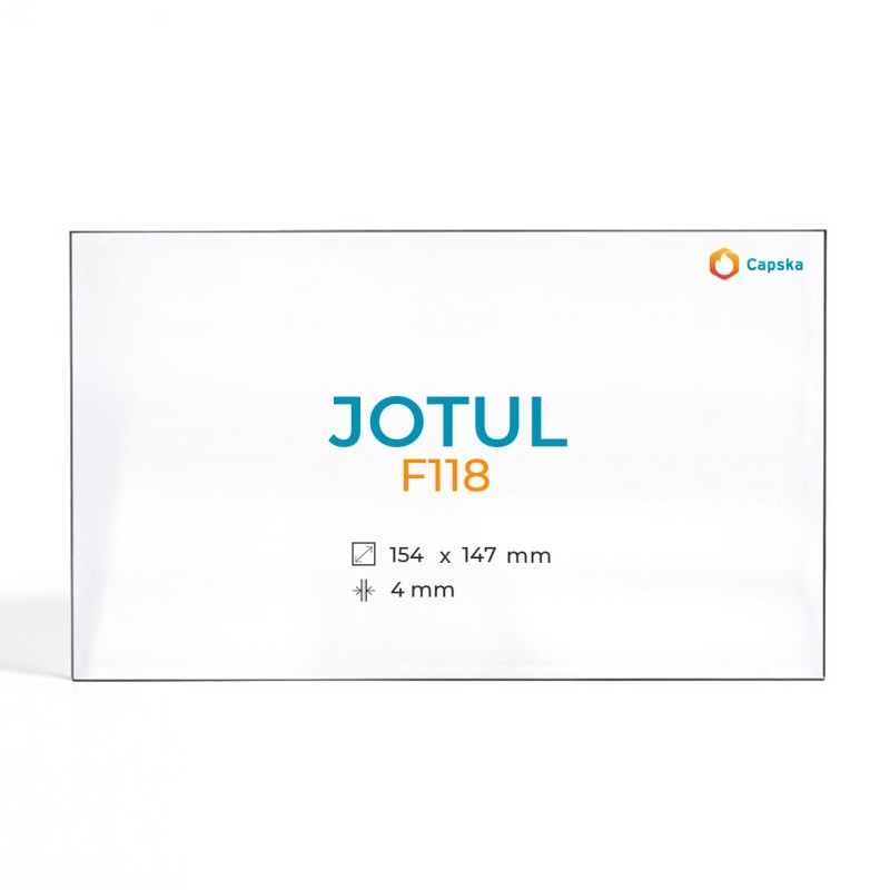 Vitre Jotul F118 - Verre Rectangle pour poêle à bois