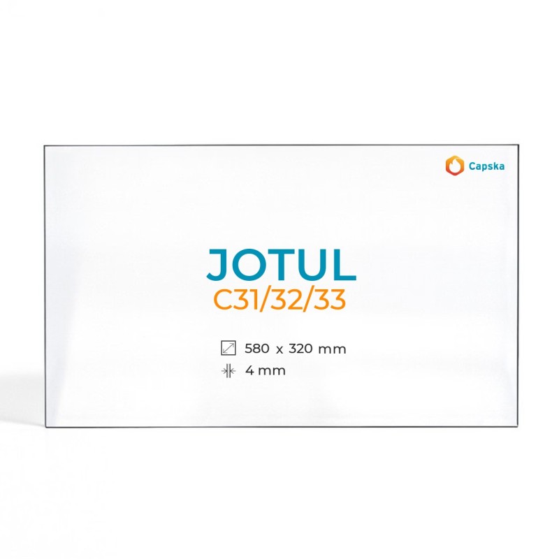Jotul C31/32/33 Glass Panel for Fireplace Insert