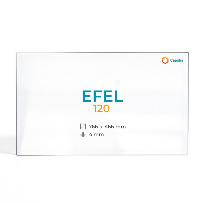 Vitre Efel 120 - Verre Rectangle pour insert