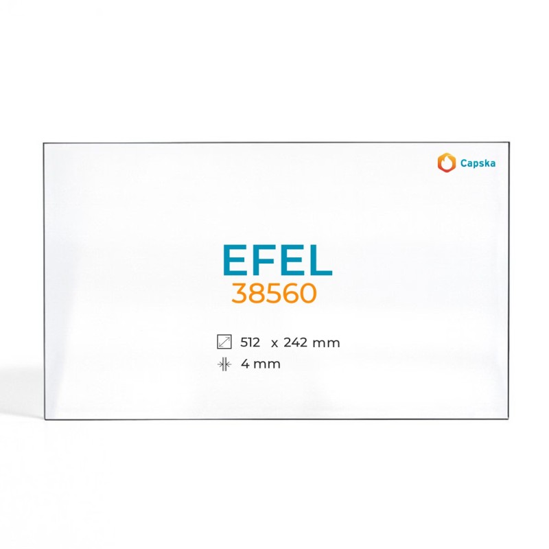 Vitre Efel 38560 - Verre Rectangle pour insert