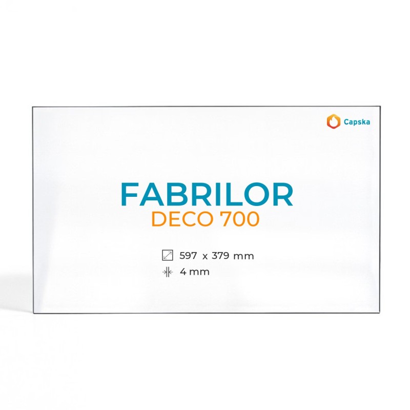 Vitre Fabrilor DECO 700 - Verre Rectangle pour insert