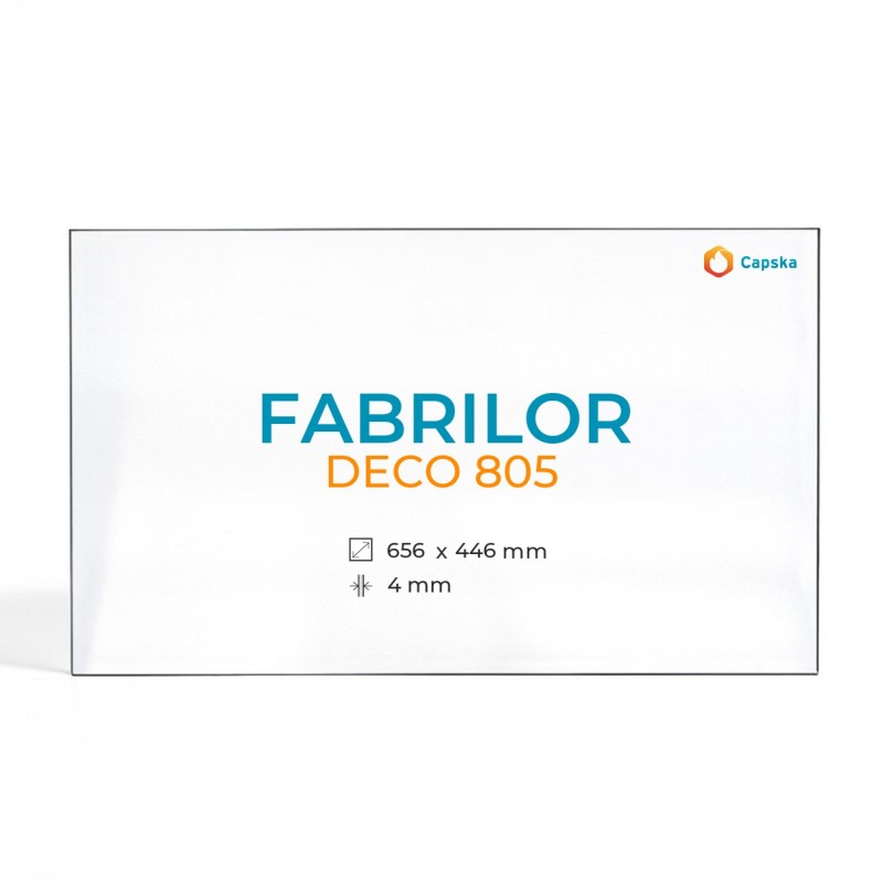 Vitre Fabrilor DECO 805 - Verre Rectangle pour insert