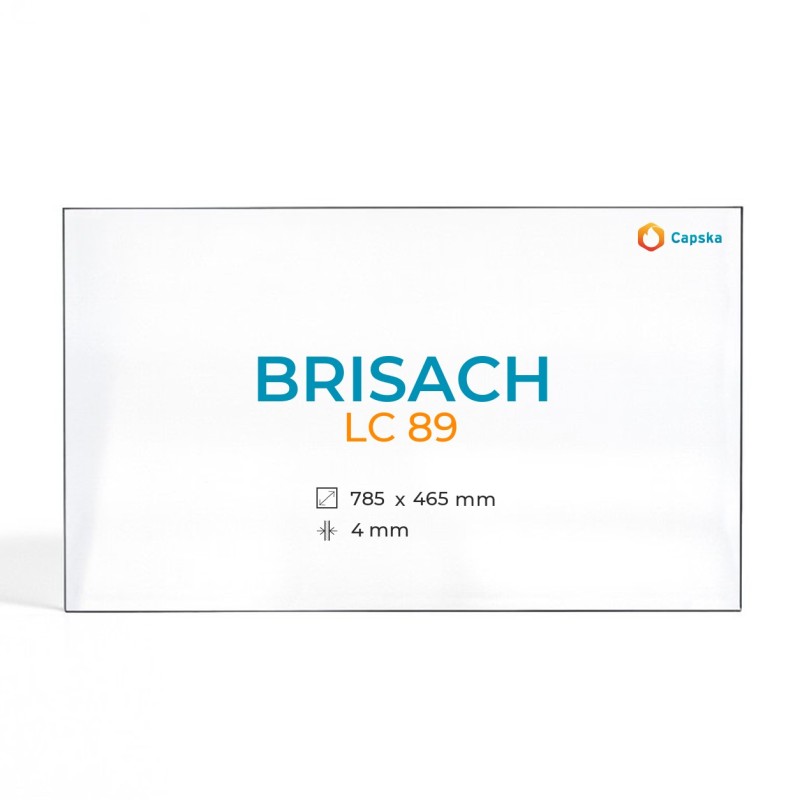 Brisach LC 89 Glass - Rectangular Panel for Fireplace Insert