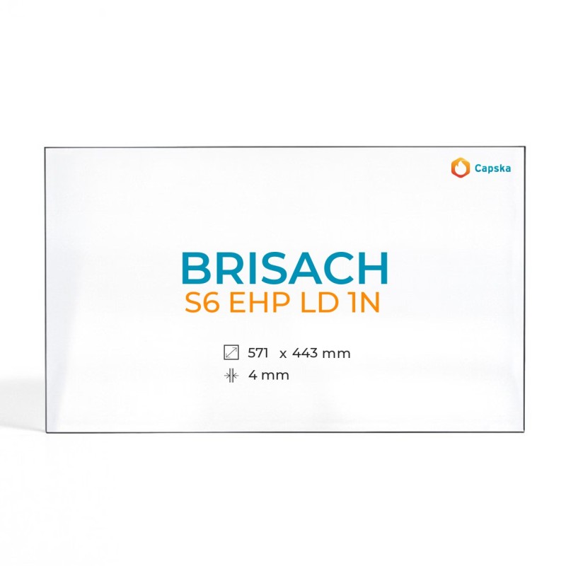 Kaminglas Brisach S6 EHP LD 1N - Rechteckig, hitzebeständig