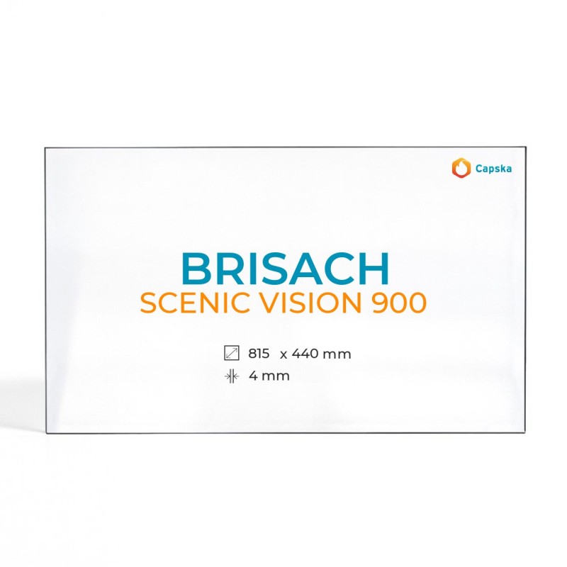 Brisach SCENIC VISION 900 Glas für Kaminofen - Rechteckig