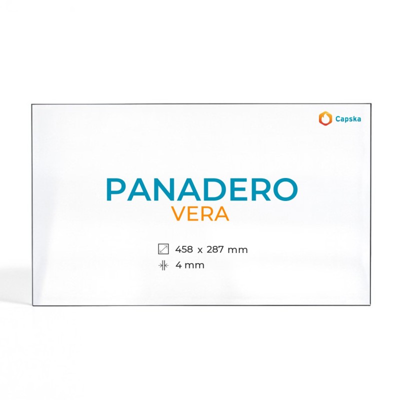 Panadero VERA Glass - Rectangular Panel for Wood Burning Stove