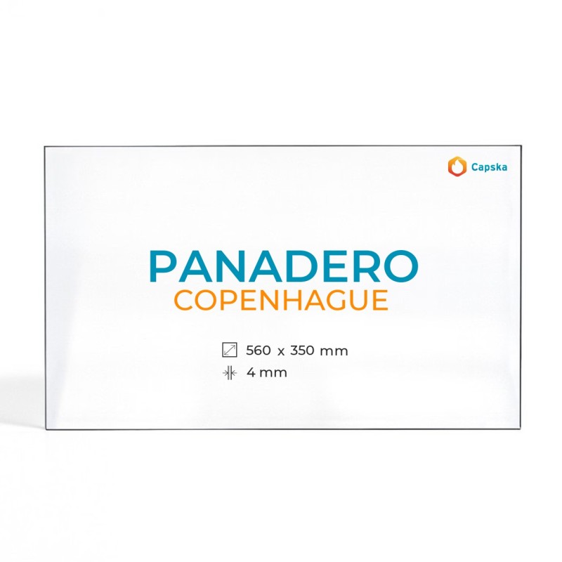 Vitre Panadero COPENHAGUE - Verre Rectangle pour poêle à bois