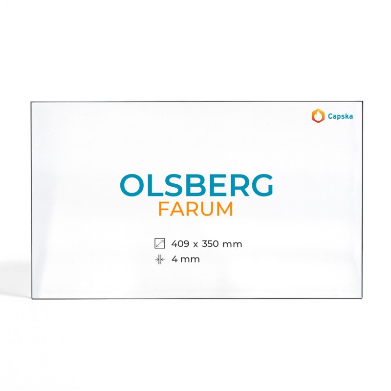 Olsberg FARUM Glas - Rechteck Kaminglas für Kaminofen