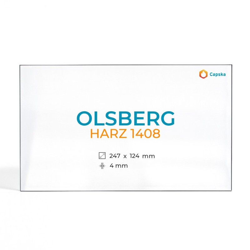 Vitre Olsberg HARZ 1408 - Verre Rectangle pour poêle à bois