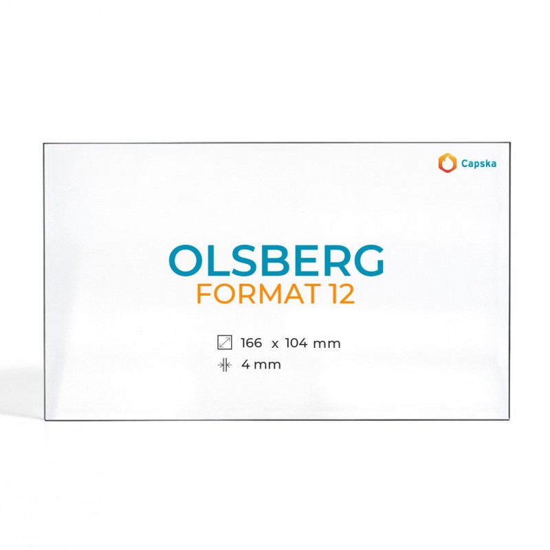 Olsberg FORMAT 12 Glass - Rectangular Fireplace Insert Panel