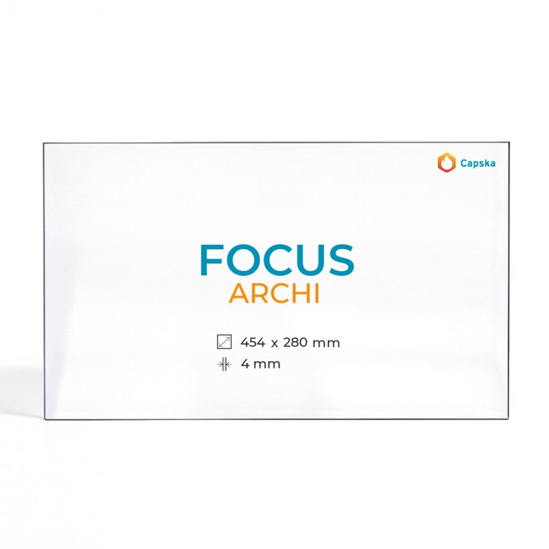 Vetro Focus ARCHI - Vetro Triangolo isoscele per inserto caminetto