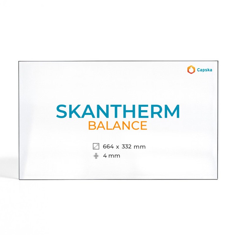 Skantherm BALANCE Glas - Rechteck Kaminglas für Kaminofen