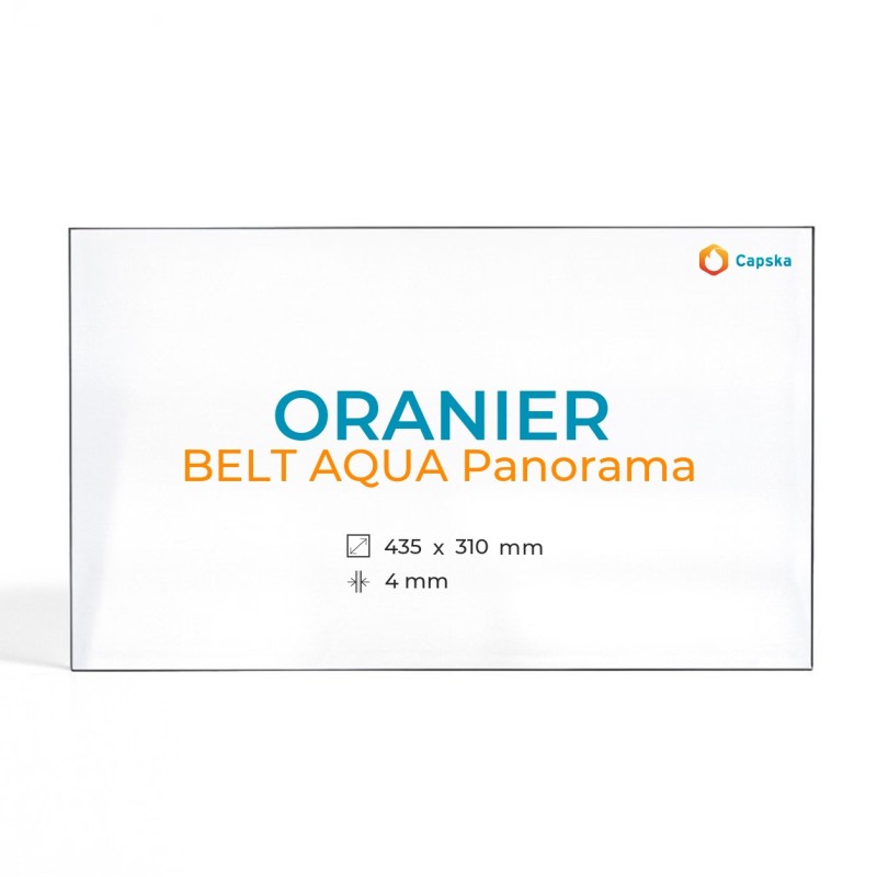 Oranier BELT AQUA PANORAMA Glass Panel for Wood Burning Stove