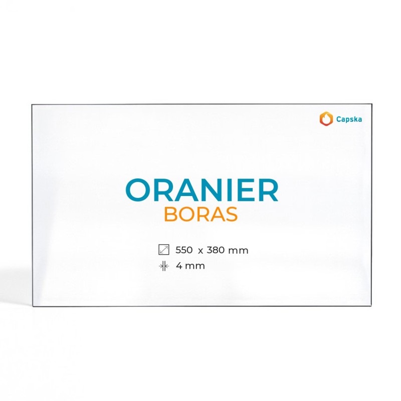 Oranier BORAS Glass - Rectangular Glass Panel for Wood Burning Stove