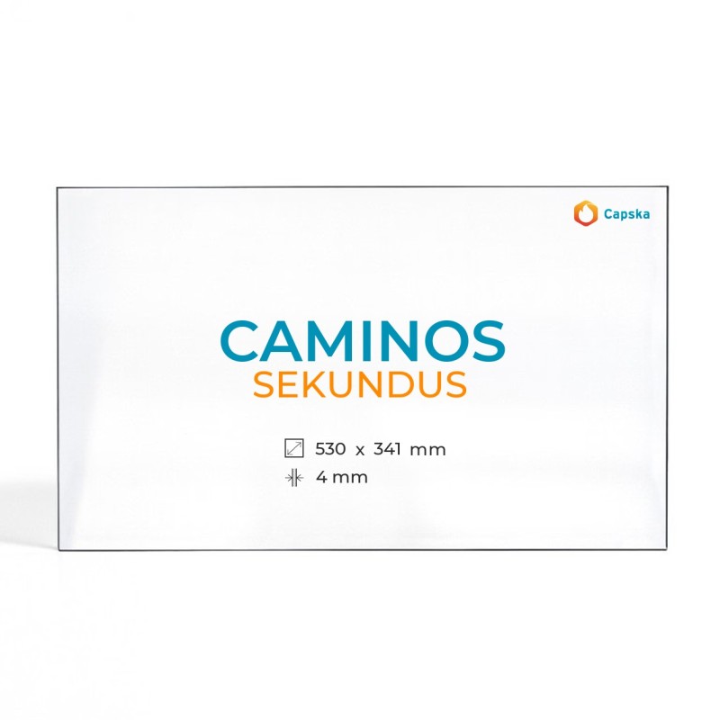 Vitre Caminos SEKUNDUS - Verre Rectangle pour poêle à bois
