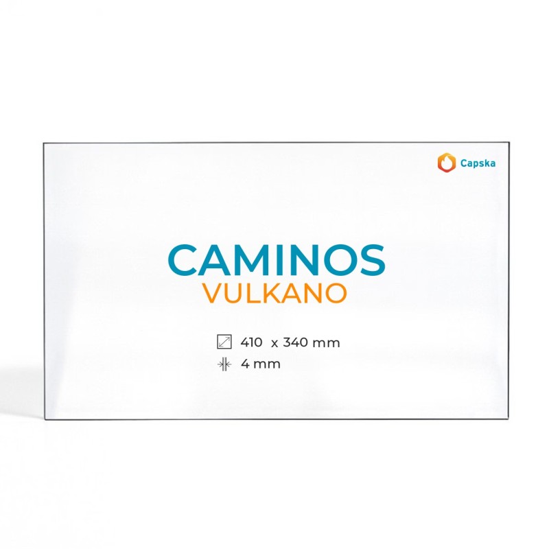 Vitre Caminos VULKANO - Verre Rectangle pour poêle à bois