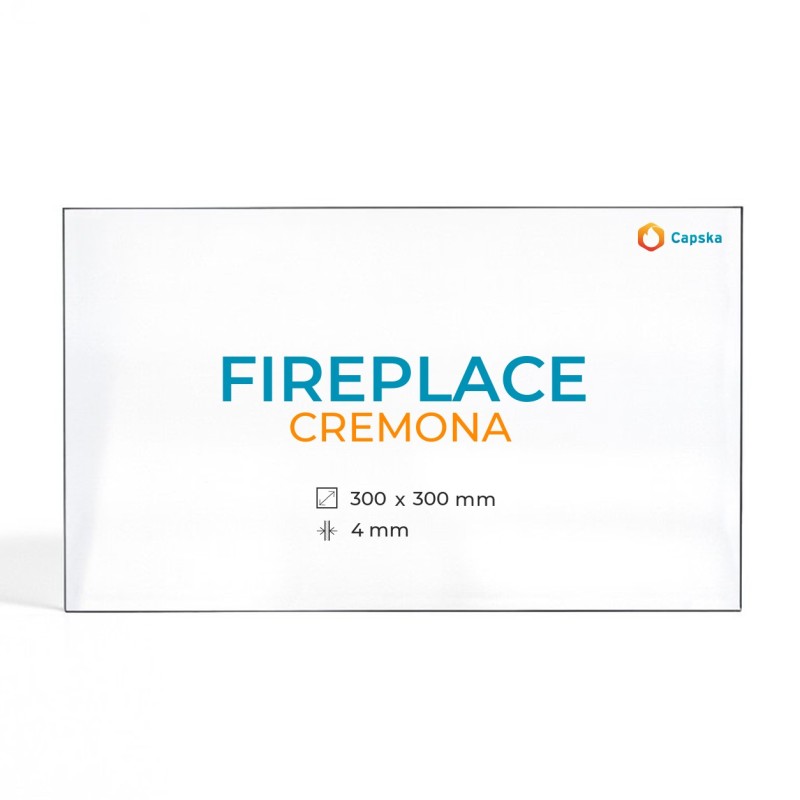 Vitre Fireplace CREMONA - Verre Rectangle pour poêle à bois