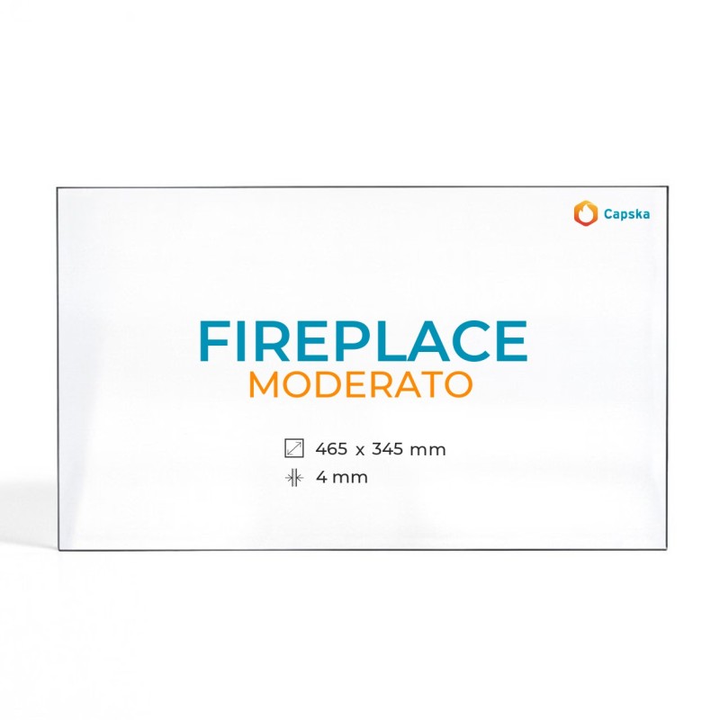 Vitre Fireplace MODERATO - Verre Rectangle pour poêle à bois