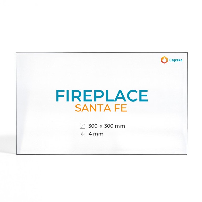 Vitre Fireplace SANTA FE - Verre Rectangle pour poêle à bois