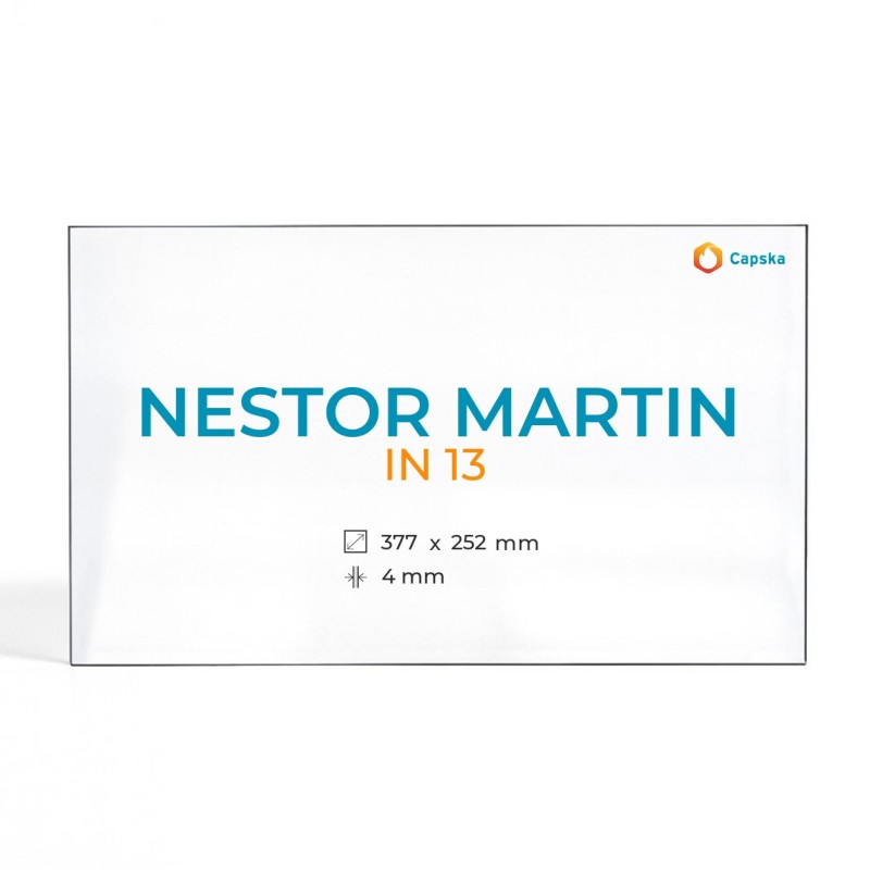 Vitre Nestor Martin IN 13 - Verre Rectangle pour insert