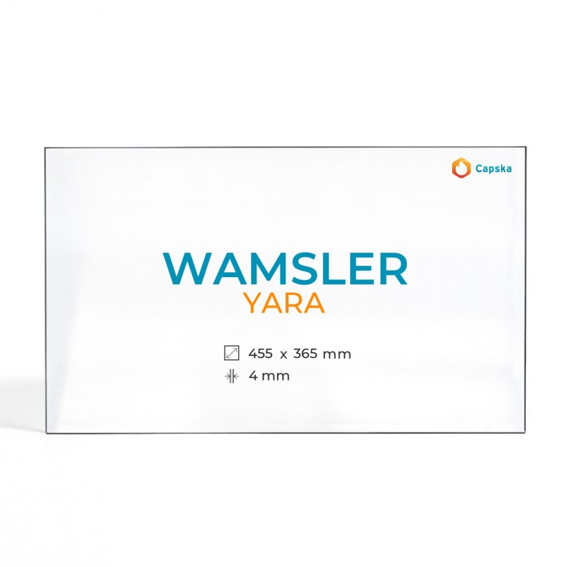 Wamsler YARA Glas - Rechteck Kaminglas für Kaminofen