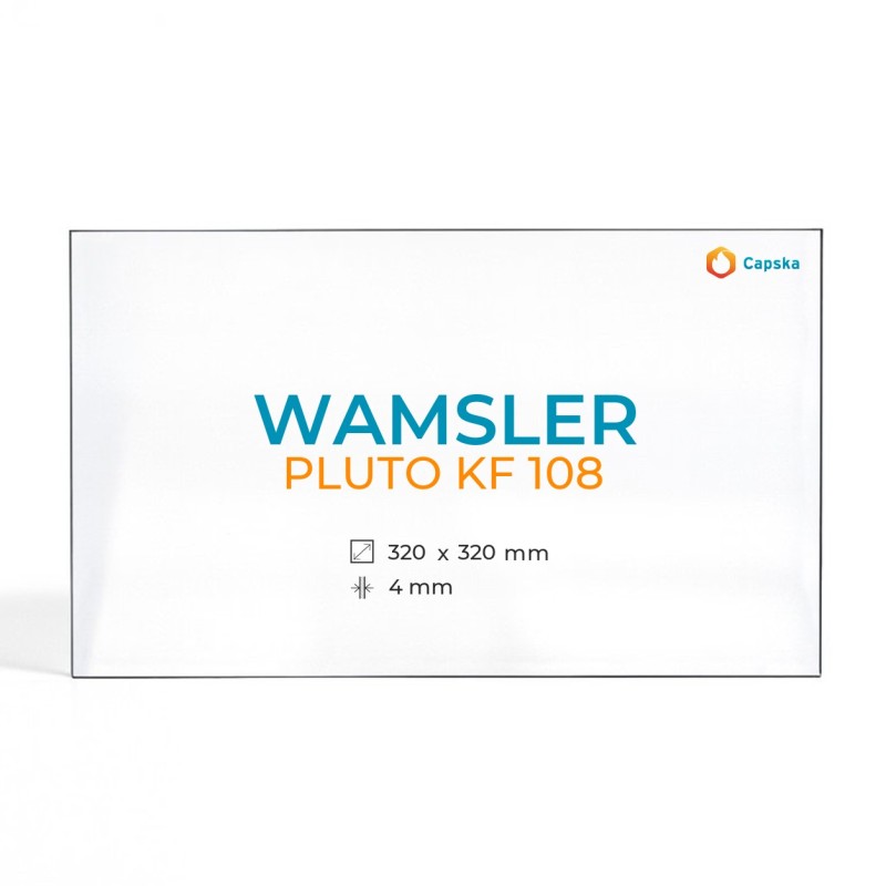 Vitre Wamsler PLUTO KF 108 - Verre Rectangle pour poêle à bois