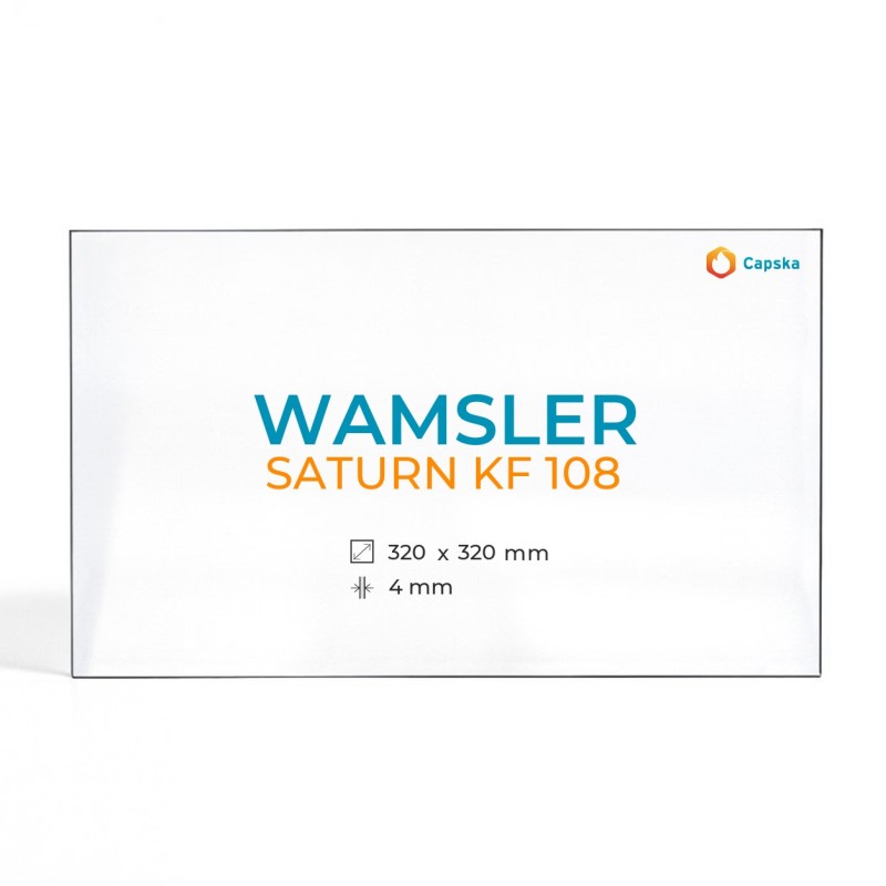 Vitre Wamsler SATURN KF 108 - Verre Rectangle pour poêle à bois