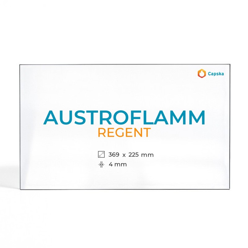 Vitre Austroflamm REGENT - Verre Rectangle pour poêle à bois