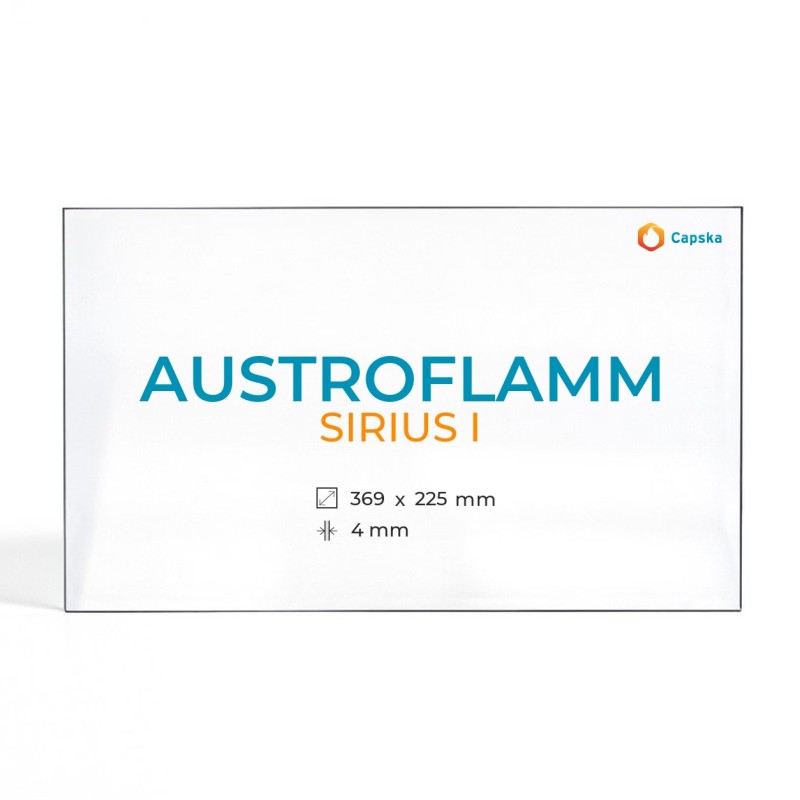 Vitre Austroflamm SIRIUS I - Verre Rectangle pour poêle à bois