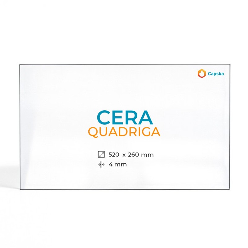 CERA QUADRIGA Glass Panel for Wood Burning Stove