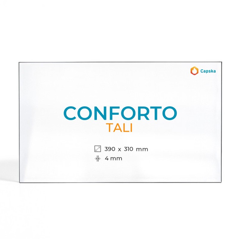 Vitre Conforto TALI - Verre Rectangle pour poêle à bois