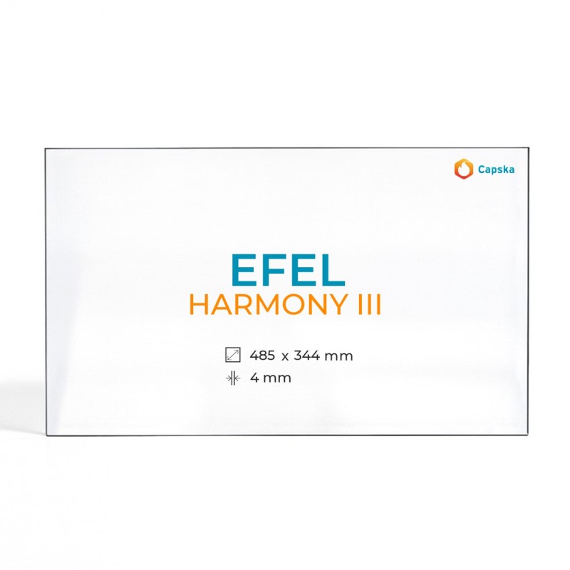 Efel HARMONY III Glass Panel for Wood Burning Stove