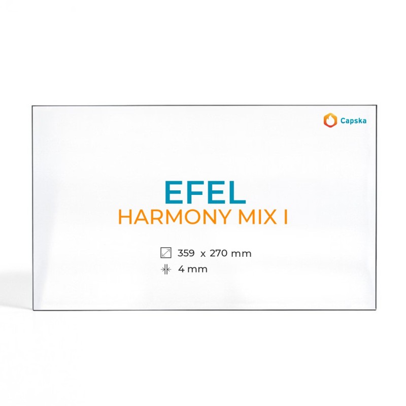 Efel HARMONY MIX I Glass Panel for Wood Burning Stove