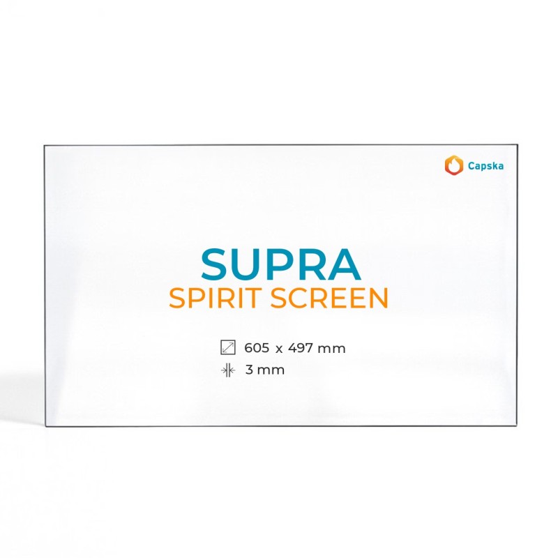 Vetro Supra SPIRIT SCREEN - Vetro Rettangolo Serigrafato per stufa a legna