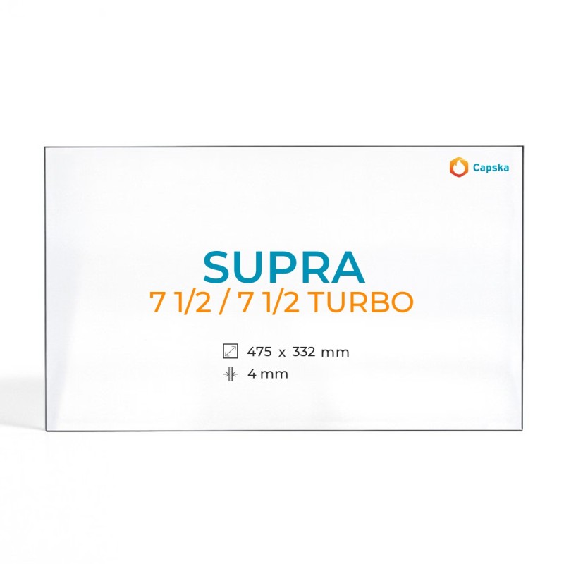 Supra 7 1/2 / 7 1/2 TURBO Glas - Kaminglas für Kaminofen