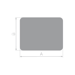 Plaque De Sol 80X60 Cm - 4 Angles Arrondis - Ref DN-017.PSR1G7
