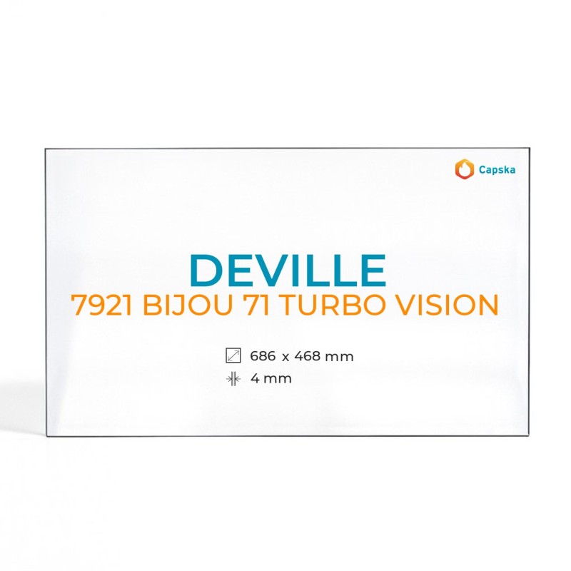 Vitre Deville 7921 BIJOU 71 TURBO VISION - Verre Rectangle Sérigraphié