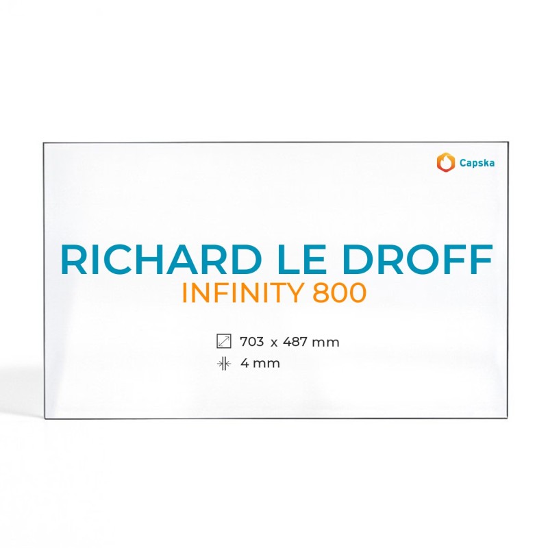 Vitre Richard Le Droff INFINITY 800 - Verre Rectangle Sérigraphié