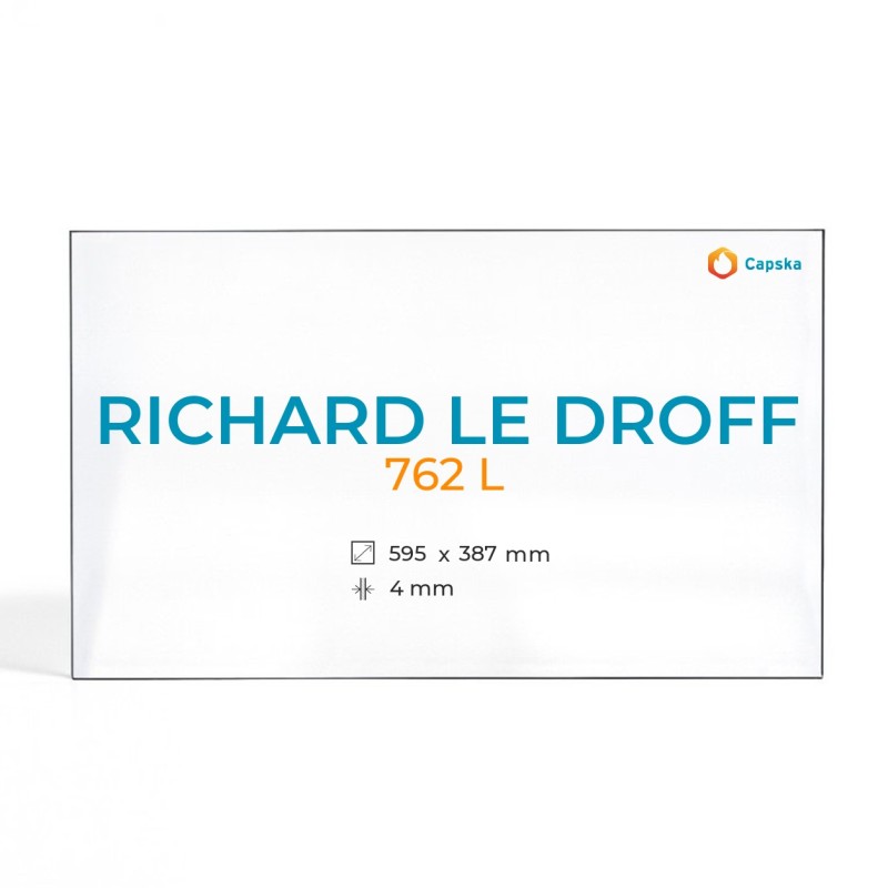 Richard Le Droff 762 L Glass - Fireplace Insert Panel