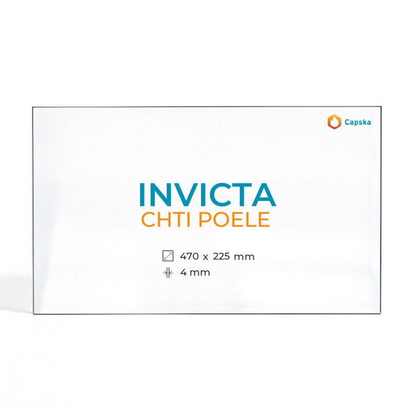 Invicta CHTI POELE Glas - Kaminglas für Kaminofen