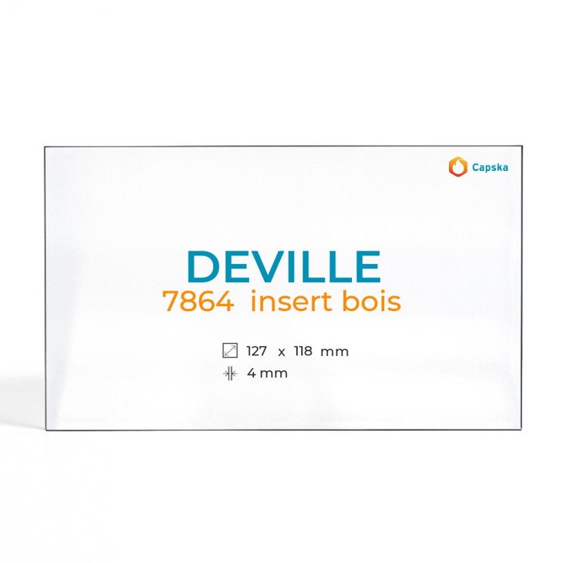 Cristal Deville 7864 INSERT BOIS - Vidrio Trapecio Rectángulo