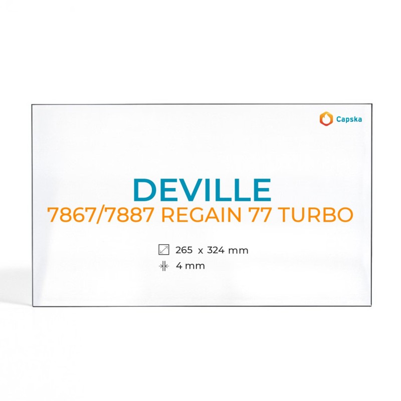 Vitre Deville 7867/7887 REGAIN 77 TURBO - Verre Trapèze rectangle Côté gauche