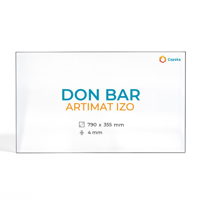 Don Bar ARTIMAT IZO Glas - Gleichschenkliges Trapez Kaminglas