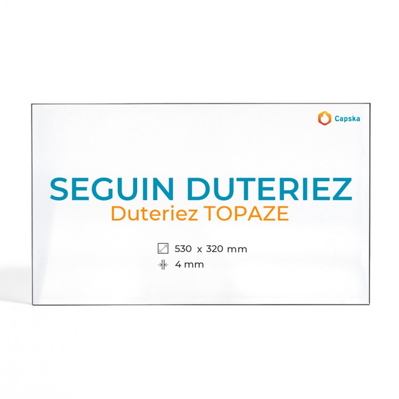 Vitre Seguin Duteriez DUTERIEZ TOPAZE - Verre Rectangle cintré pour insert