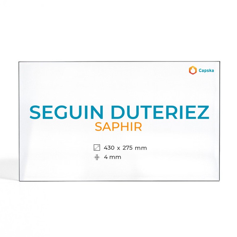 Seguin Duteriez SAPHIR Glass Panel - Fireplace Insert