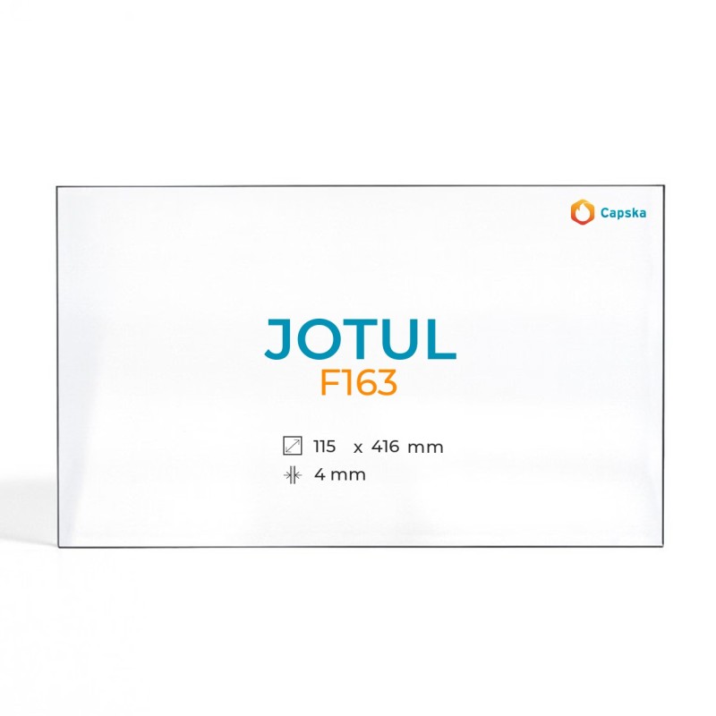 Vetro Jotul F163 / 165 / 167 - Vetro Rettangolo Laterale per stufa a legna
