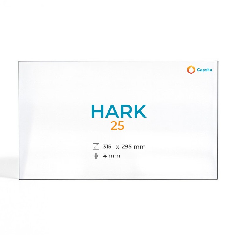 Hark 25 Glass - Rectangular Panel for Wood Burning Stove