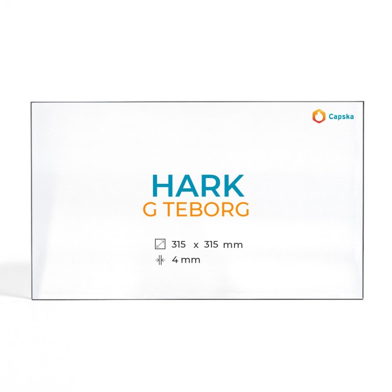 HARK GÖTEBORG Glass Panel for Wood Burning Stove - Rectangular Shape
